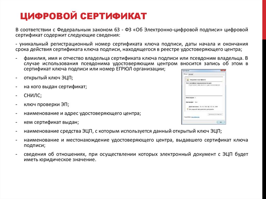 Цифровой сертификат