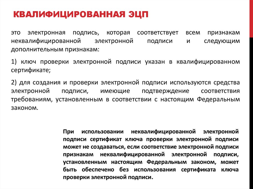 квалифицированная ЭЦП