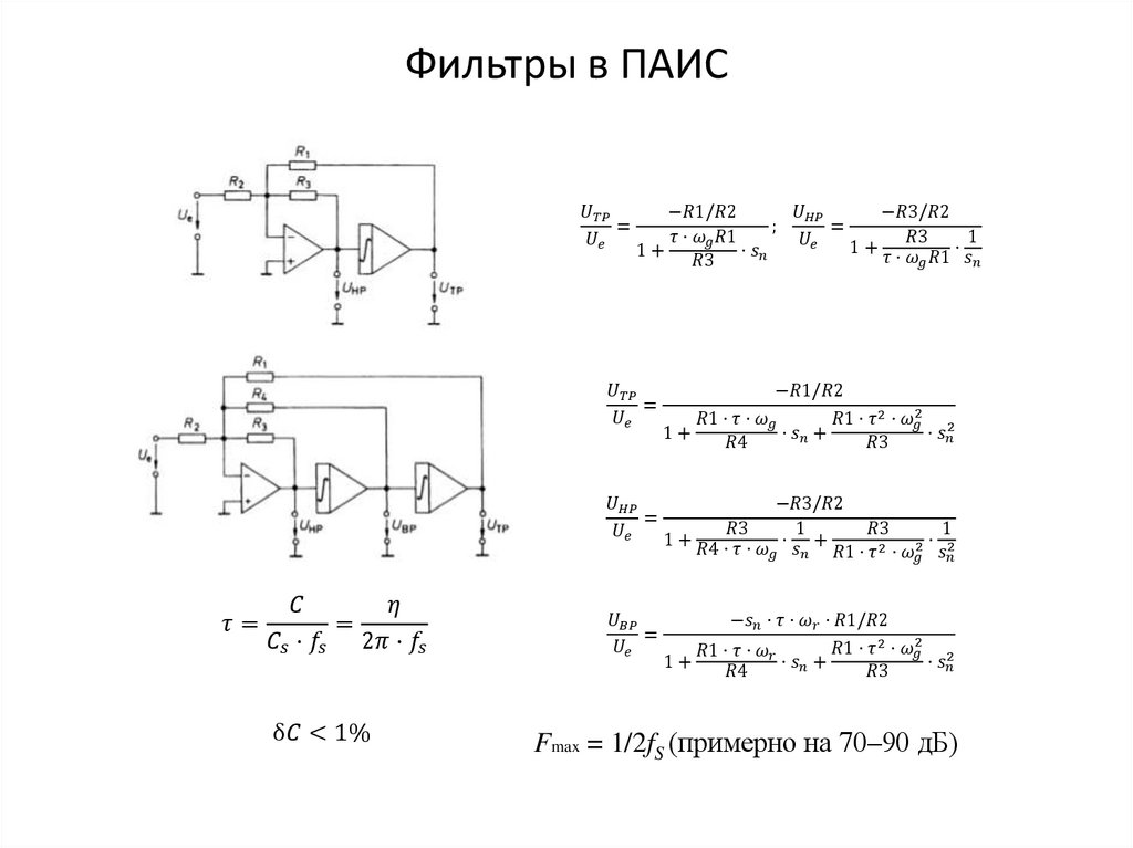 Фильтры в ПАИС