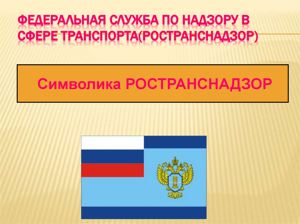 Федеральная служба по надзору в сфере транспорта(РОСТРАНСНАДЗОР)