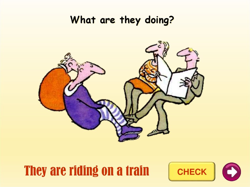 They are riding on a train