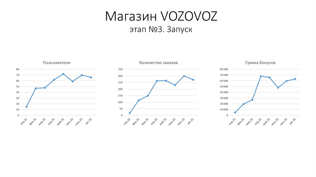Магазин VOZOVOZ этап №3. Запуск