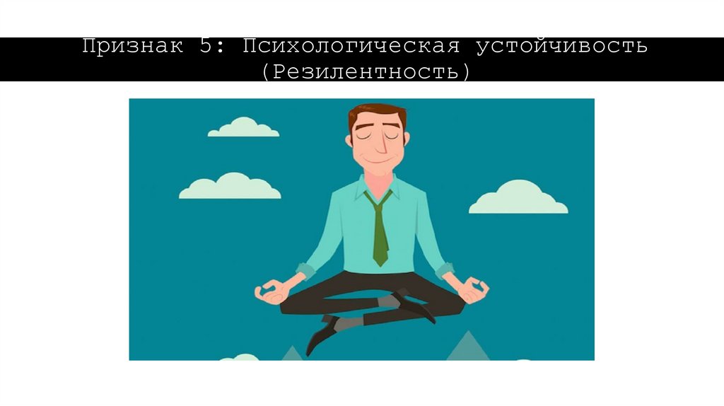 Признак 5: Психологическая устойчивость (Резилентность)