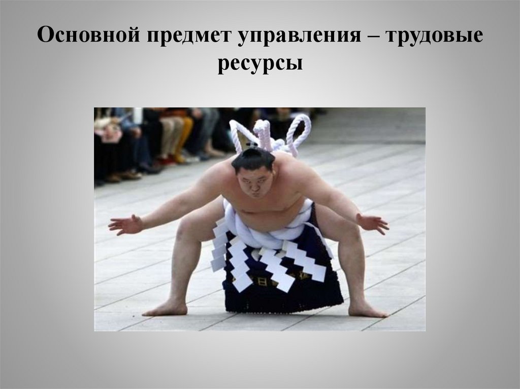 Основной предмет управления – трудовые ресурсы