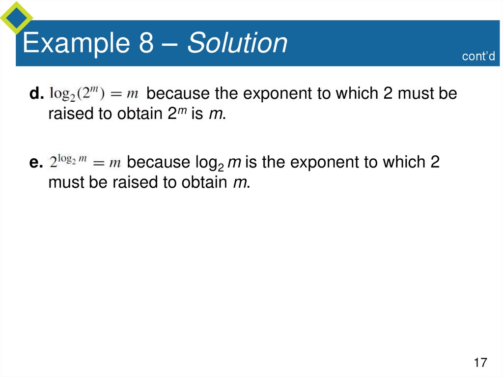 Example 8 – Solution
