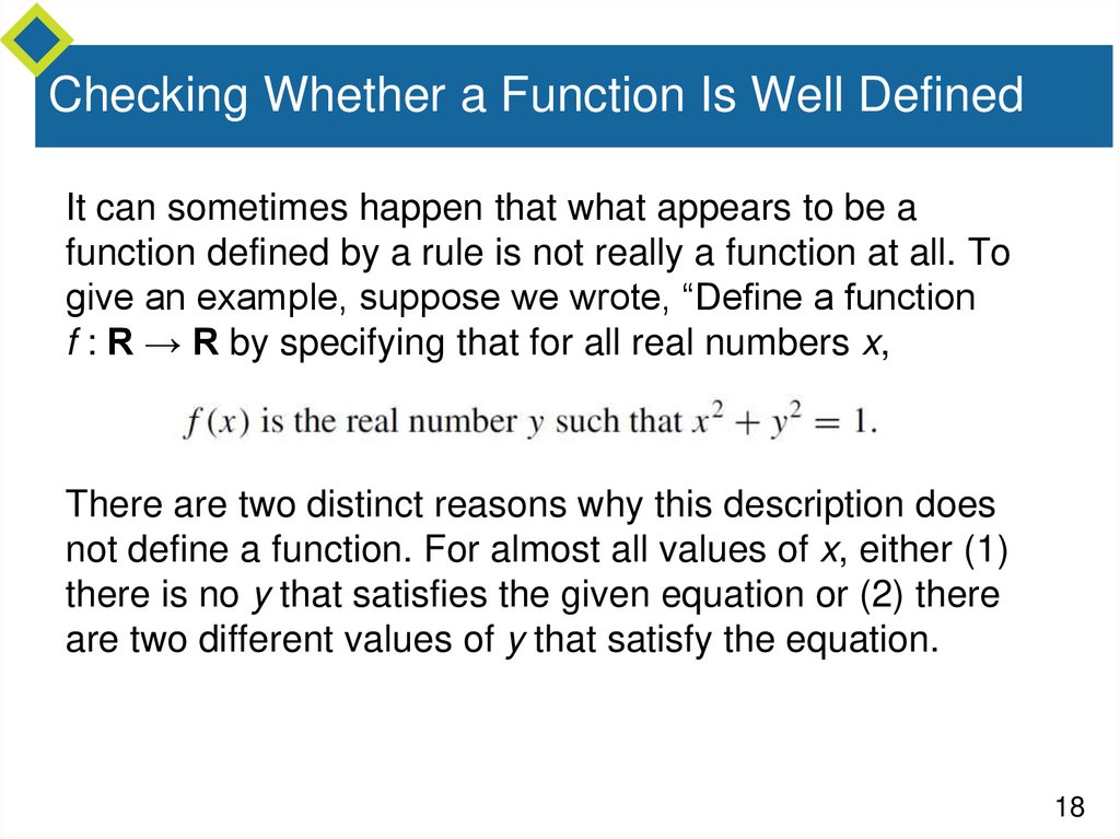 Checking Whether a Function Is Well Defined
