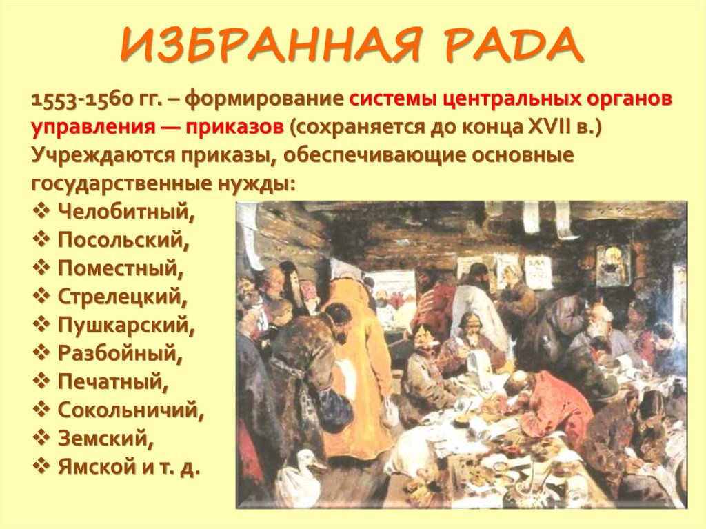 ИЗБРАННАЯ РАДА