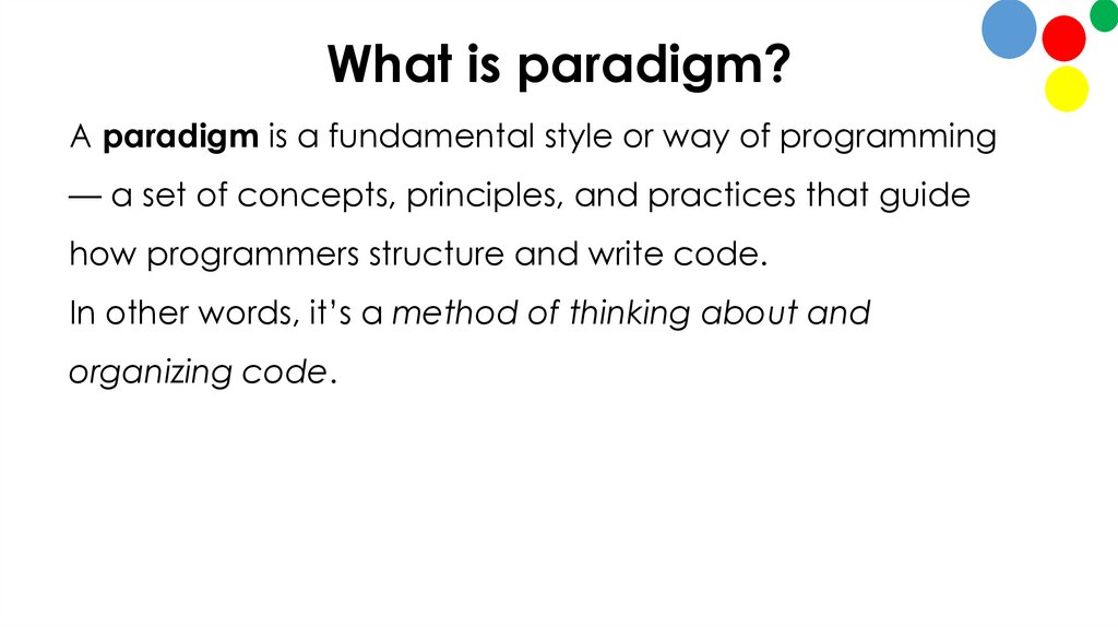 What is paradigm?