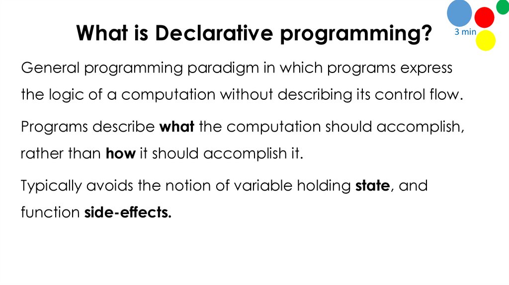 Declarative Vs imperative - презентация онлайн