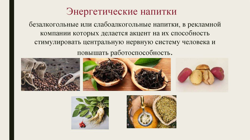 Энергетические напитки