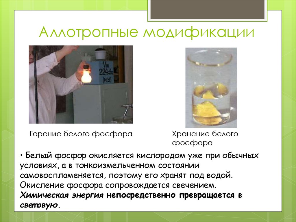 Аллотропные модификации