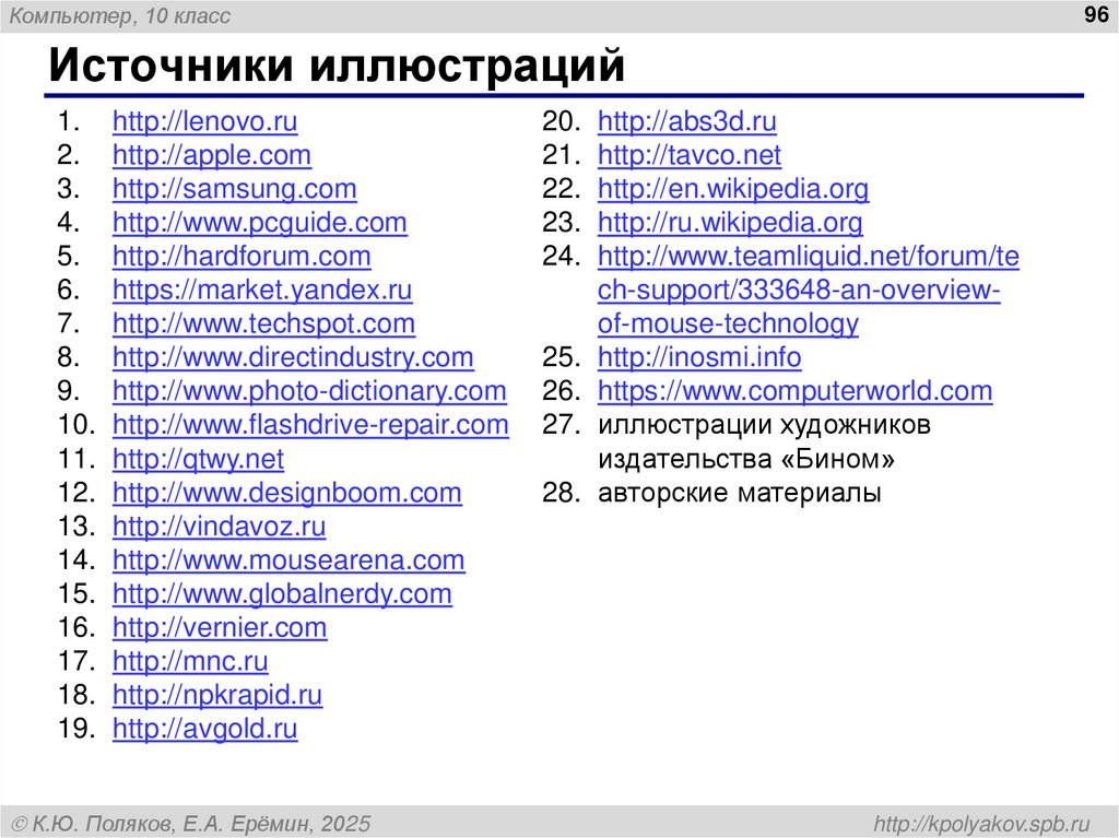 Источники иллюстраций