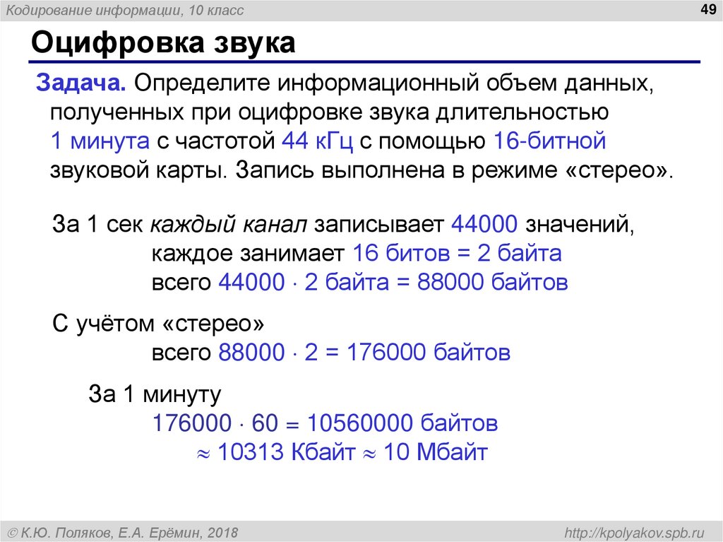 Оцифровка звука