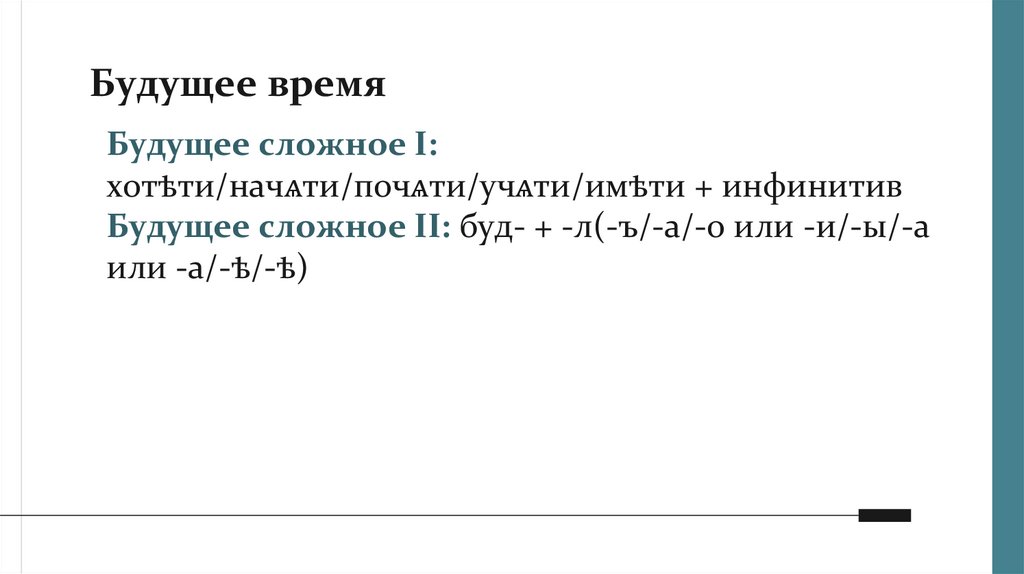 Будущее время