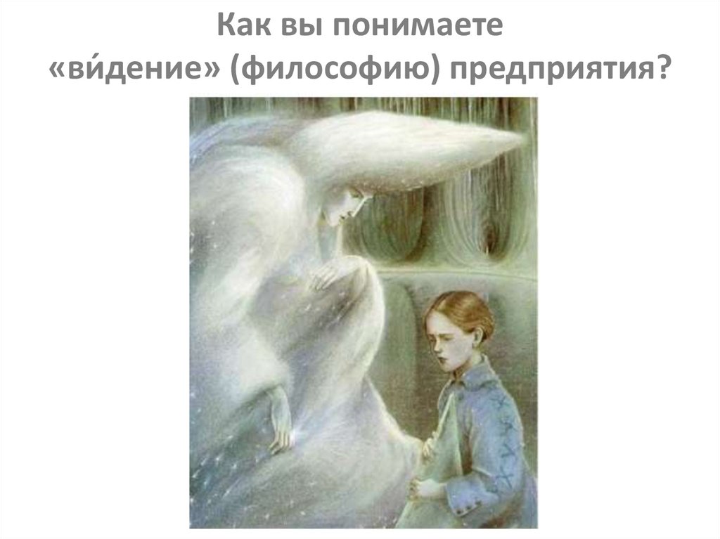 Как вы понимаете «ви́дение» (философию) предприятия?