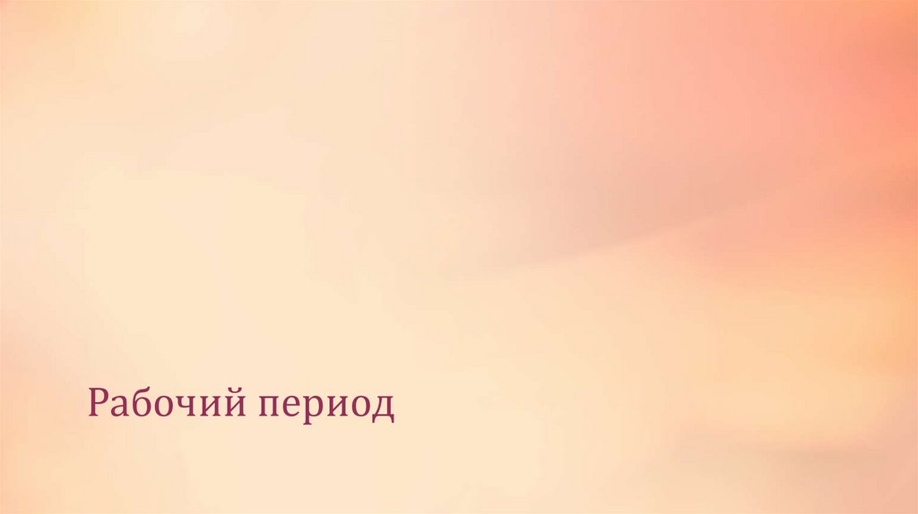 Рабочий период