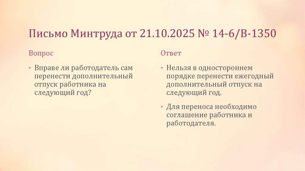 Письмо Минтруда от 21.10.2025 № 14-6/В-1350