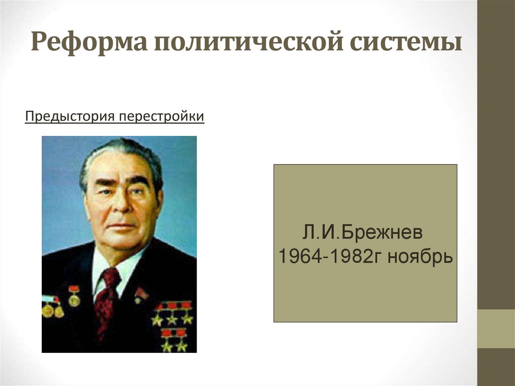 Реформа политической системы