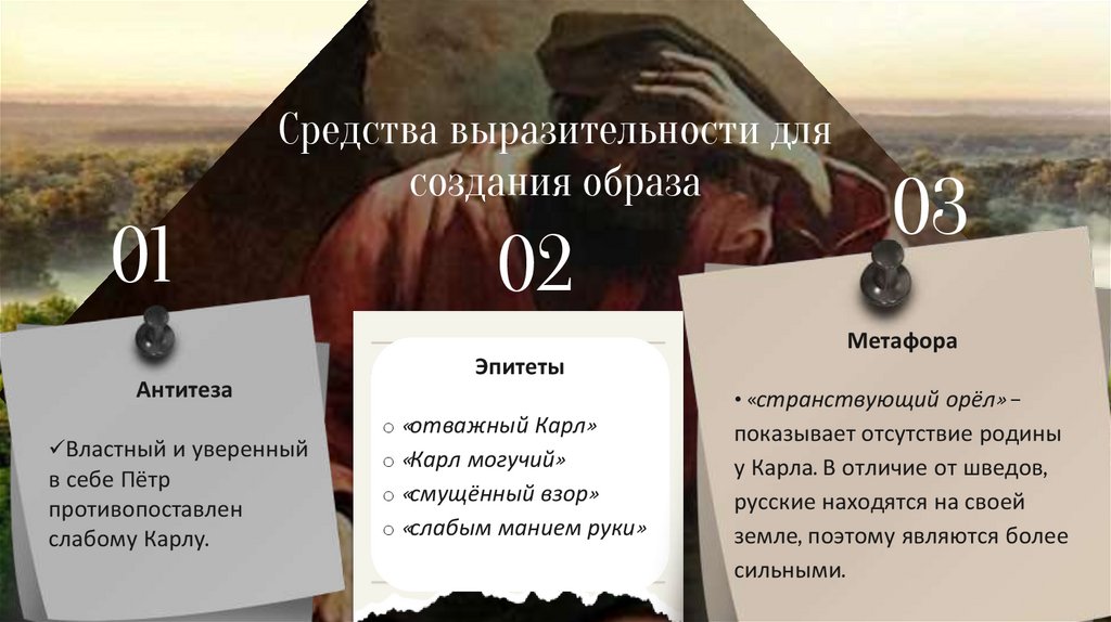 Средства выразительности для создания образа