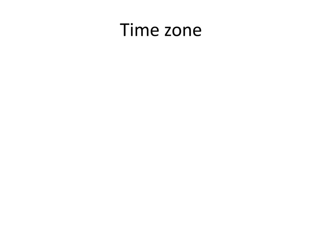 Time zone