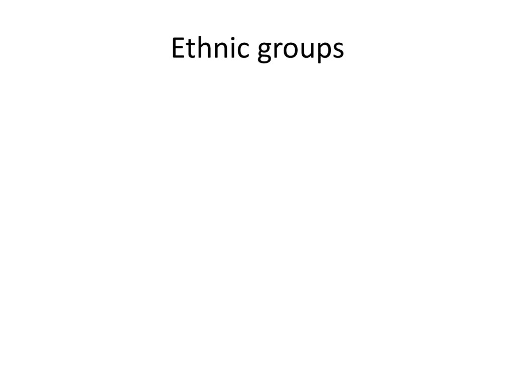 Ethnic groups
