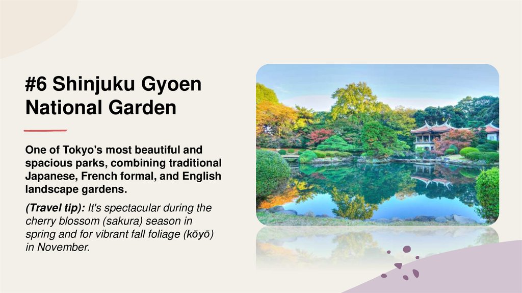 #6 Shinjuku Gyoen National Garden