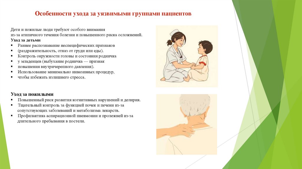 Особенности ухода за уязвимыми группами пациентов