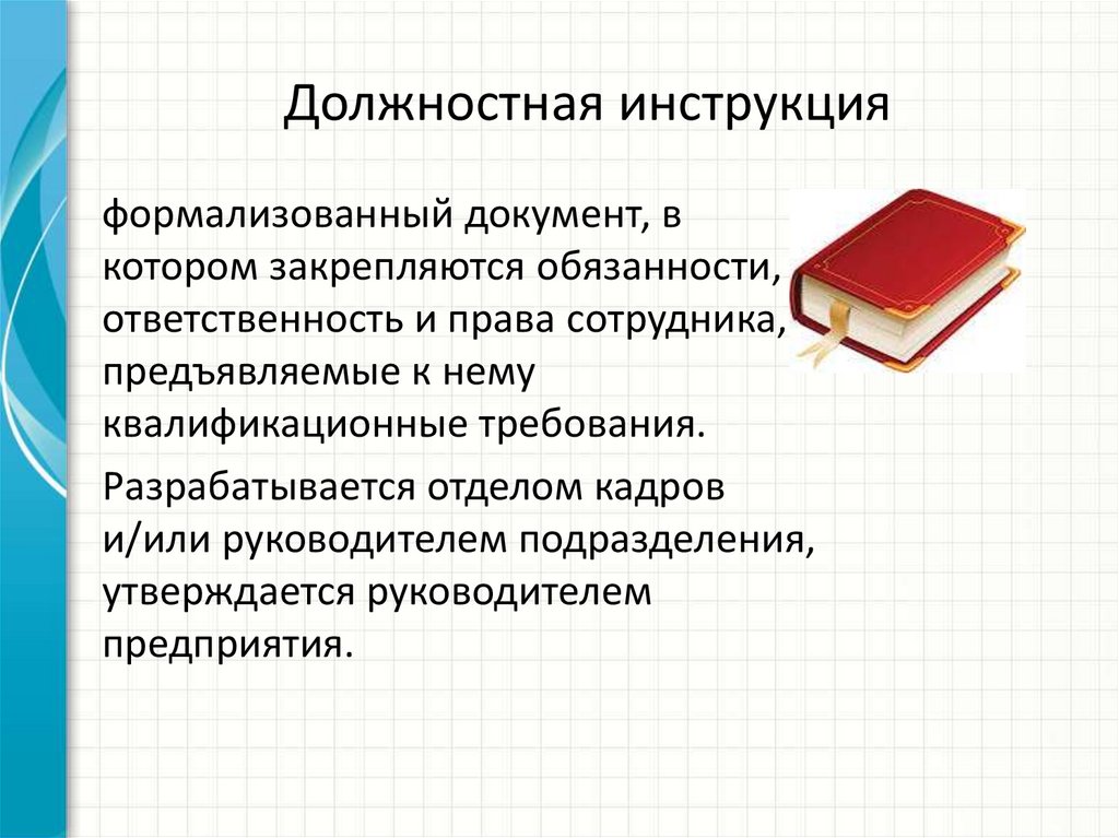 Должностная инструкция