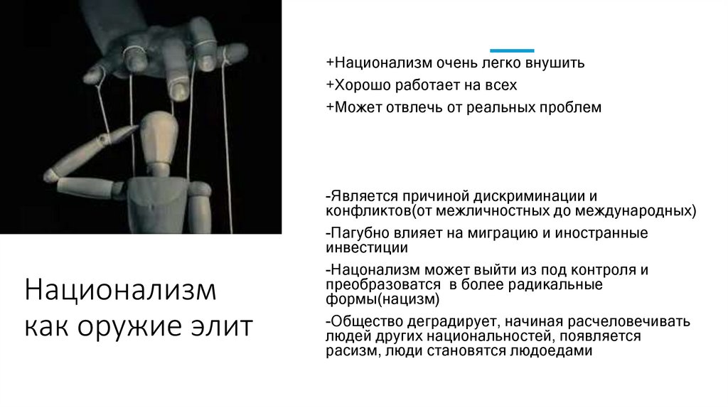 Национализм как оружие элит