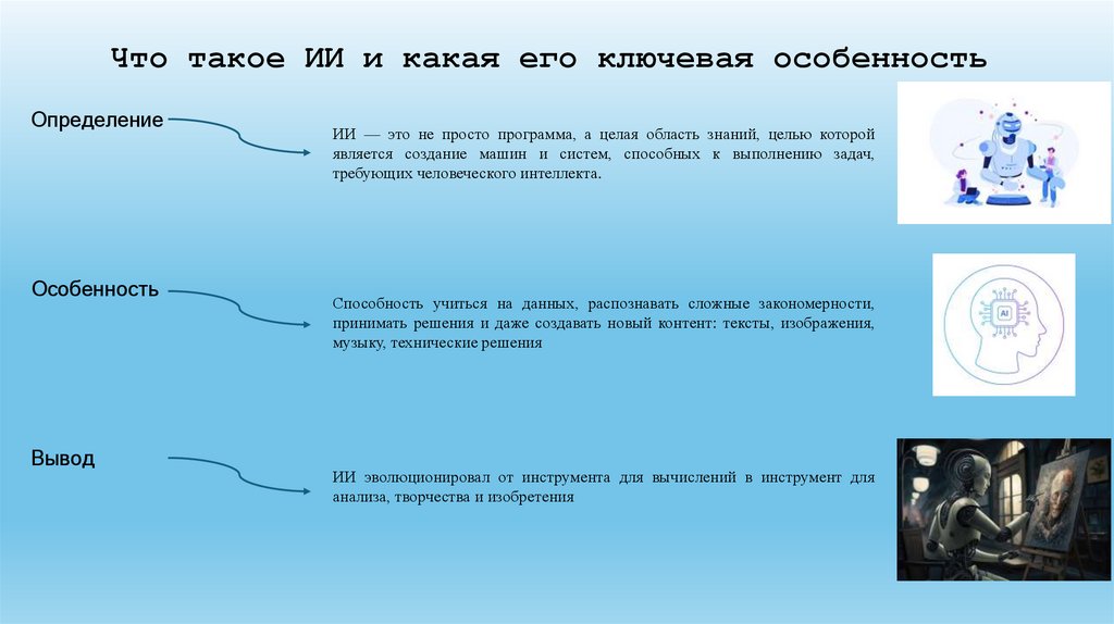 Что такое ИИ и какая его ключевая особенность