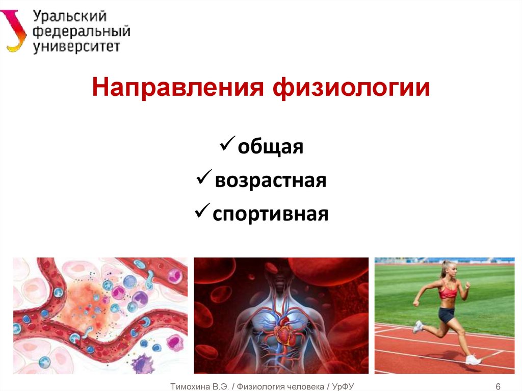 Направления физиологии