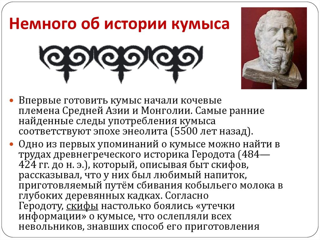 Немного об истории кумыса