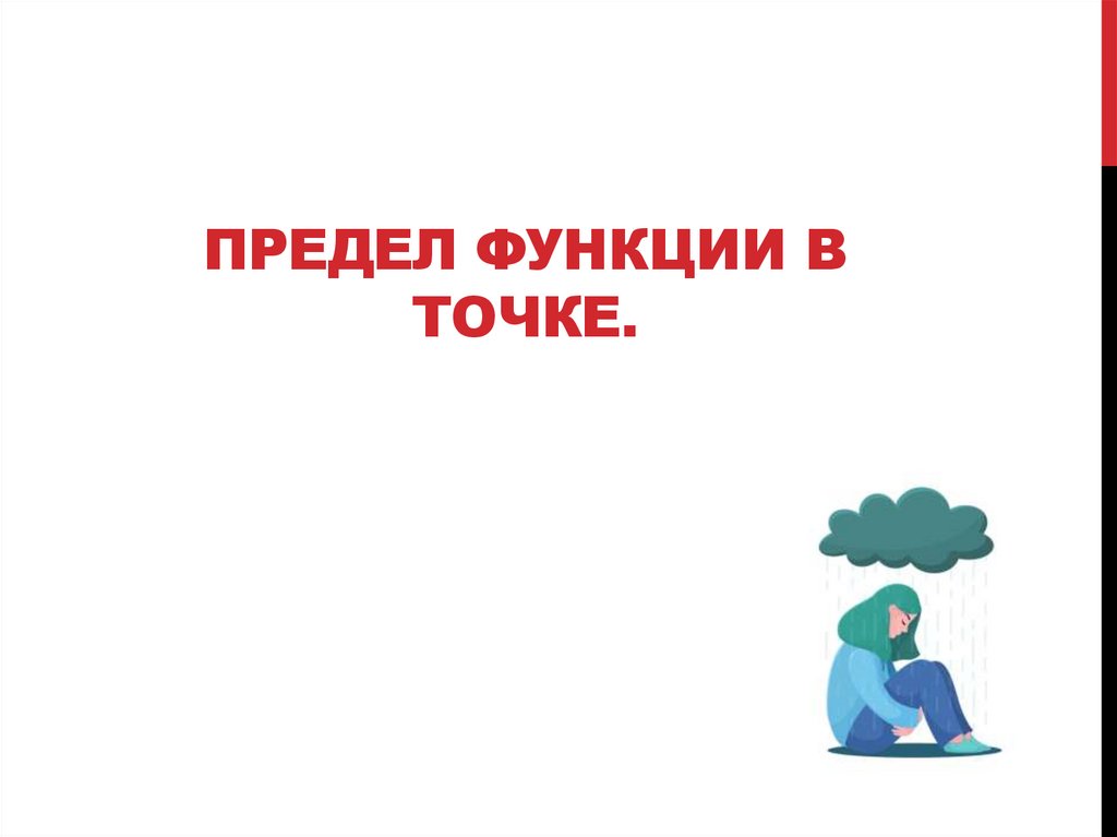 Предел функции в точке.