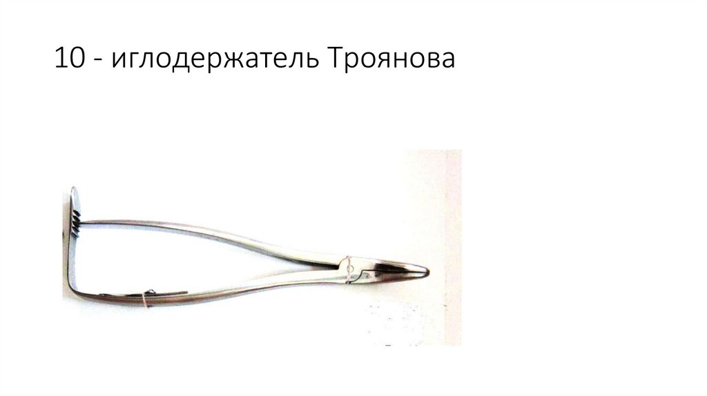 10 - иглодержатель Троянова