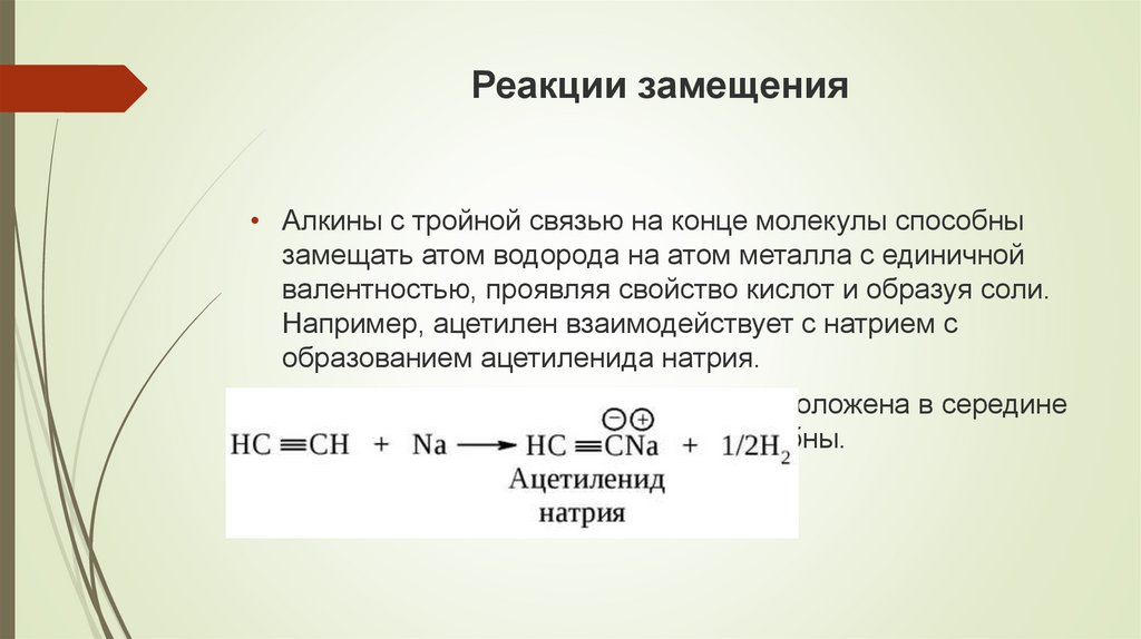 Реакции замещения