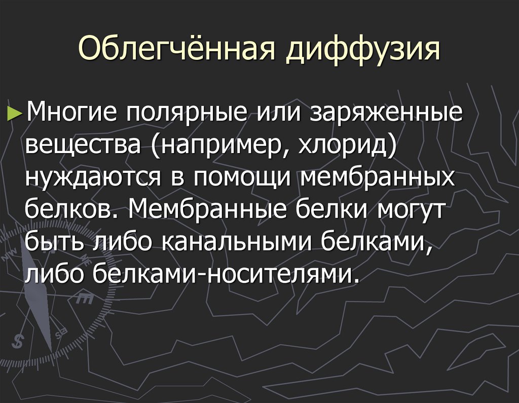 Диффузия веществ через мембрану