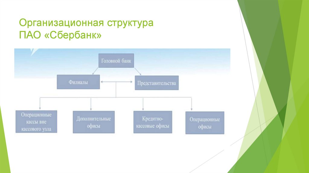 Организационная структура ПАО «Сбербанк»
