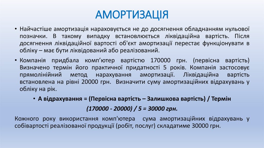АМОРТИЗАЦІЯ