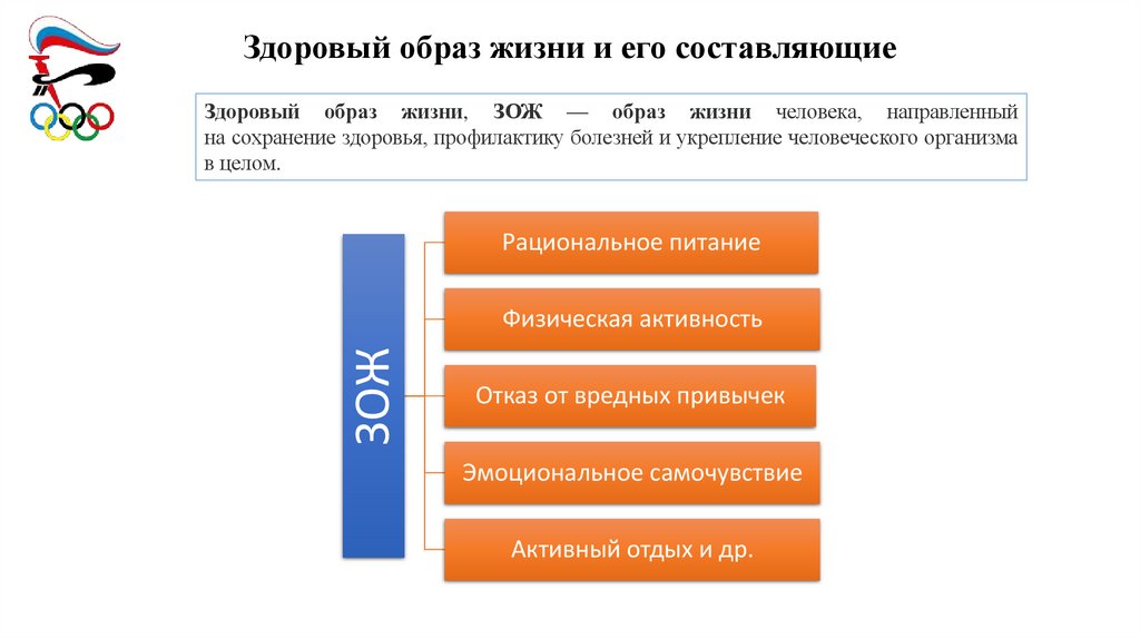 Здоровый образ жизни и его составляющие