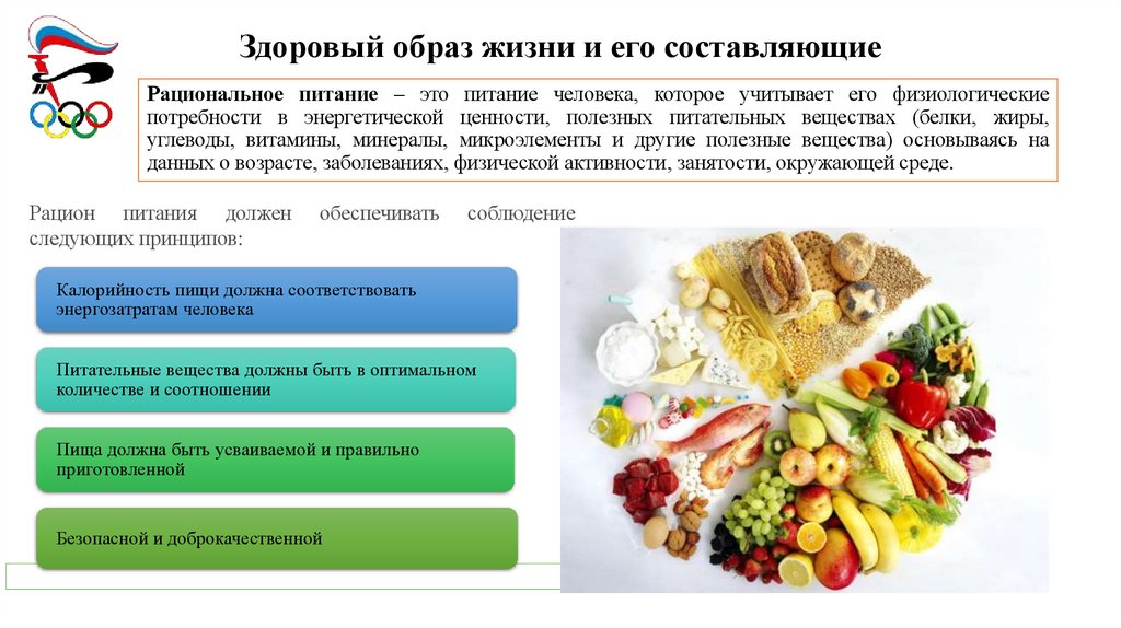 Здоровый образ жизни и его составляющие