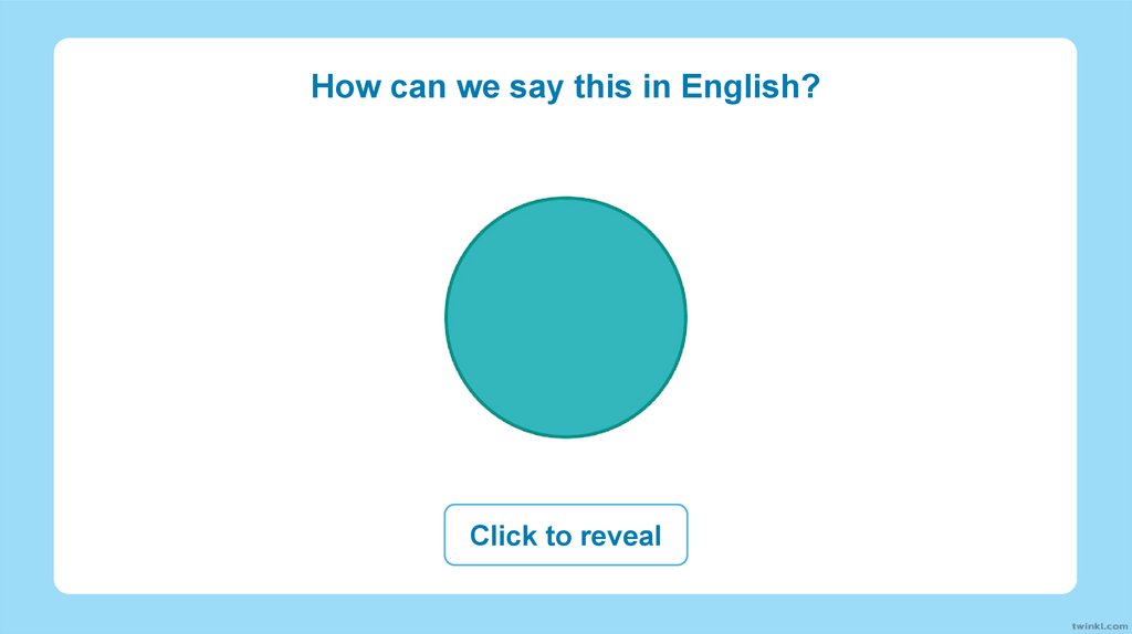 How can we say this in English?