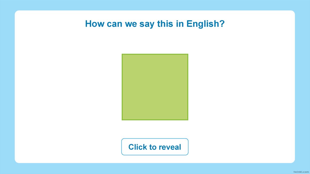 How can we say this in English?