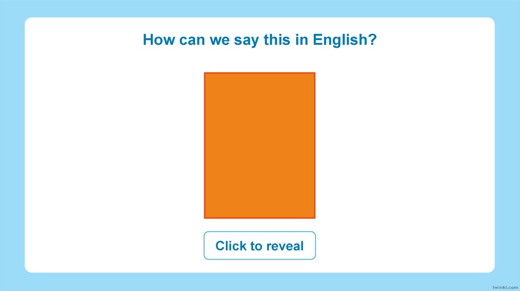 How can we say this in English?