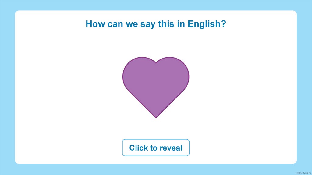 How can we say this in English?