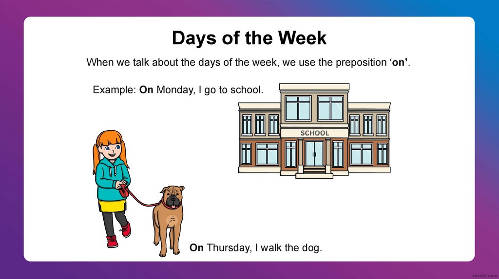 Days of the Week