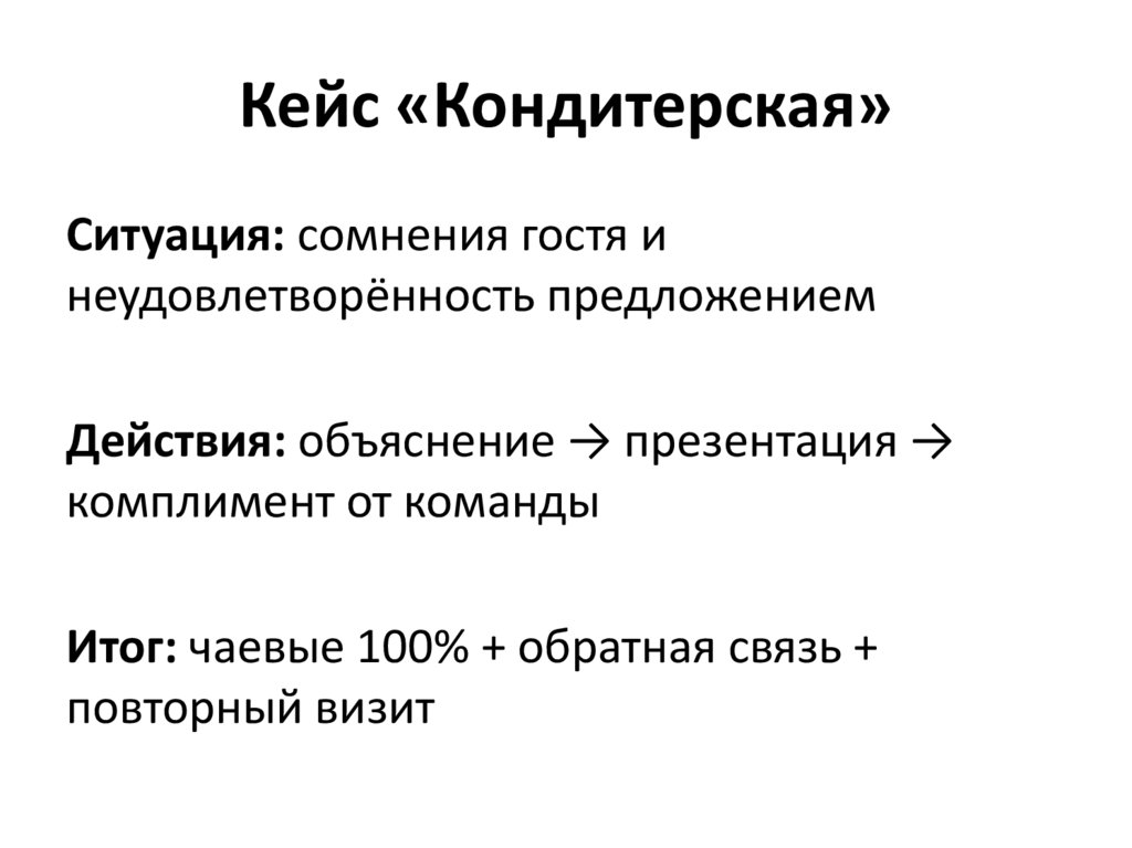 Кейс «Кондитерская»