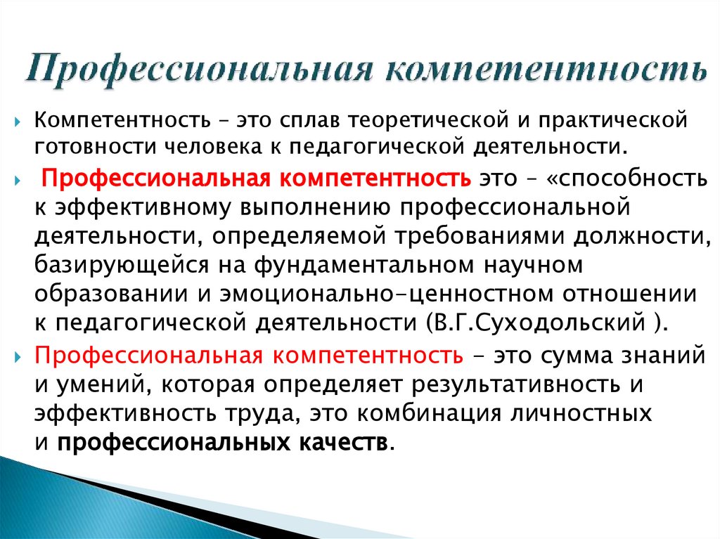 Профессиональная компетентность