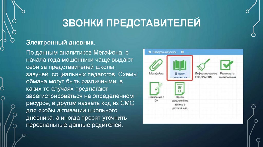 Звонки представителей