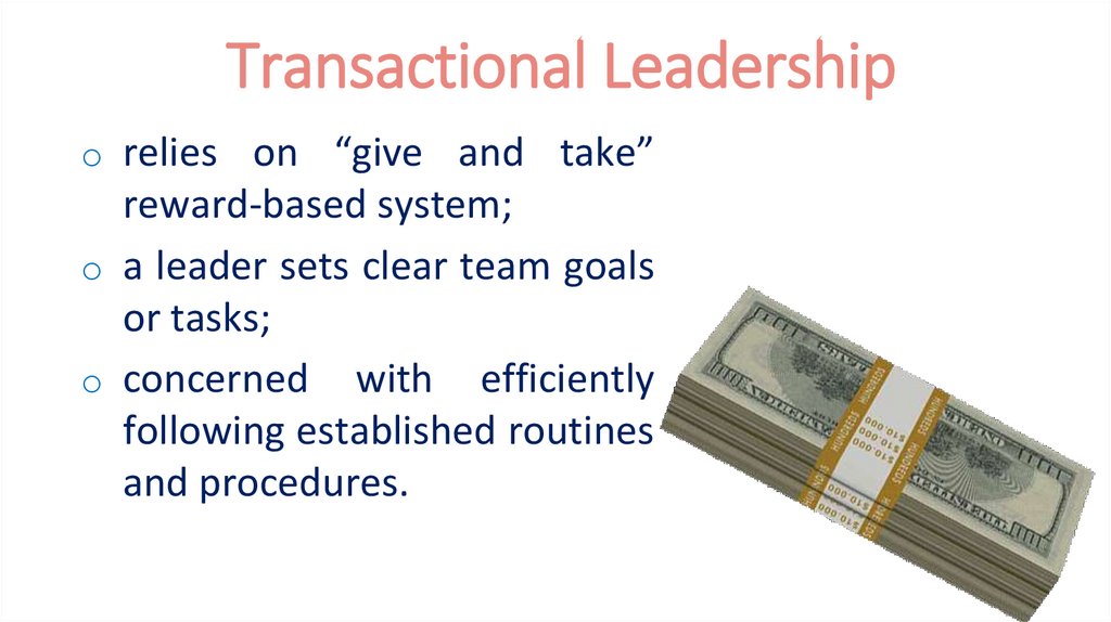 Transactional Leadership