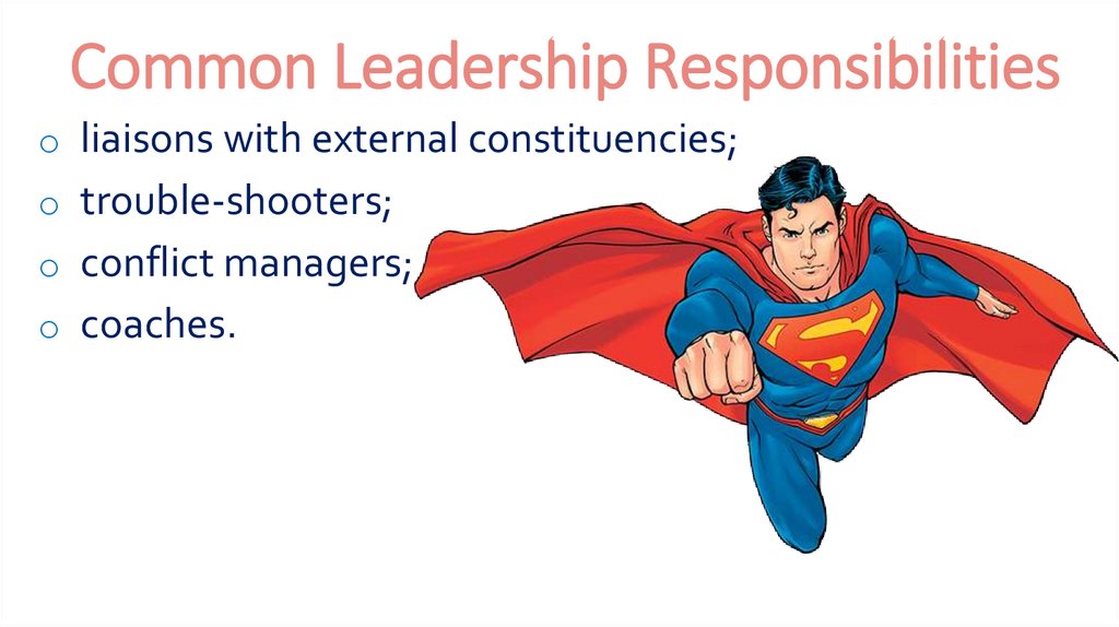 Common Leadership Responsibilities